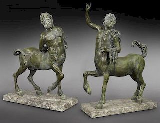 Pr. Neapolitan bronze centaurs, after the Furietti