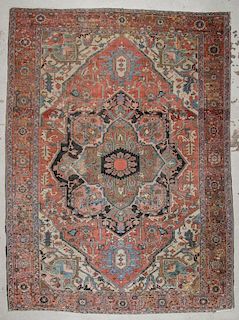 Antique Heriz Rug, Persia:  9'8'' x 12'10''