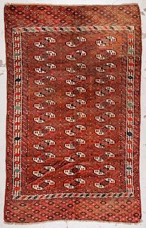 Antique Yomud Main Rug, Turkmenistan: 5'5'' x 9'1''