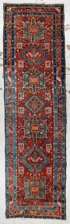 Antique Heriz Rug, Persia: 3'3'' x 11'1''