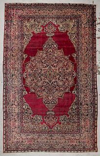 Antique Lavar Kerman Rug , Persia: 8'4'' x 13'3''