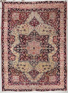 Antique Lavar Kerman Rug , Persia: 4'5'' x 6'1''