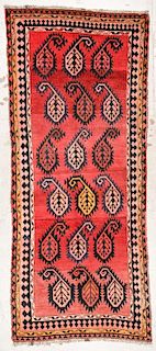 Antique Central Asian Boteh Rug: 4'2'' x 9'9''