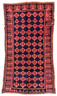 Antique Central Asian Rug: 4'9'' x 8'1''
