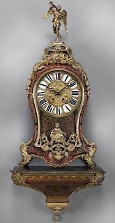 French boulle cased bracket clock with