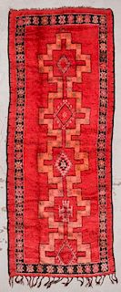 Vintage Moroccan Rug: 5'4'' x 13'9''