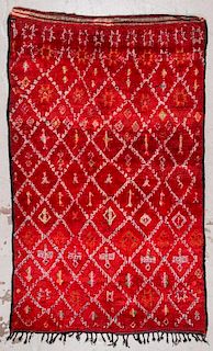 Vintage Moroccan Rug: 5'9'' x 9'4''