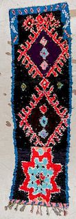 Vintage Moroccan Rug: 2'4'' x 8'6''