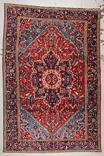 Antique Heriz Rug, Persia: 7'6'' x 11'