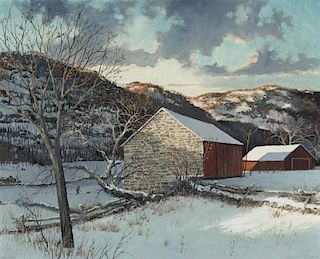 Eric Sloane (1905-1985) First Snow