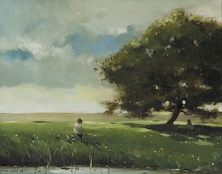 John Swan (b. 1948) Tree at the Edge