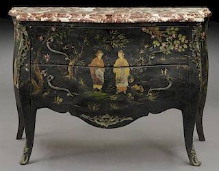 French Louis XV style chinoiserie commode with