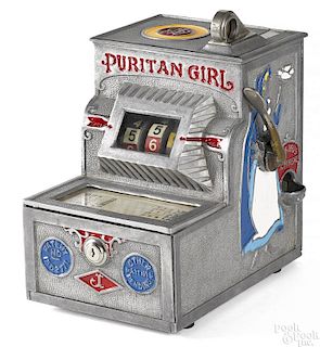 Jennings 5-cent Puritan Girl trade stimulator