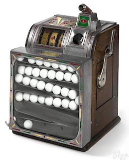 Jennings 25-cent golf ball vendor slot machine