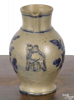 Stoneware pitcher, 19th c.