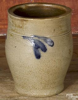 Small Philadelphia Remmey stoneware crock, 19th c