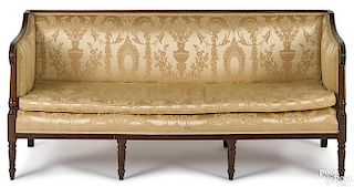 Mid-Atlantic Sheraton mahogany sofa, ca. 1810