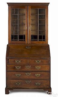 Chippendale walnut secretary desk, ca. 1770