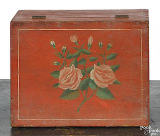Painted dresser box, 19th c.