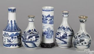 Three Chinese export porcelain vases