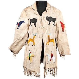 Sioux Beaded Hide Pictorial Jacket