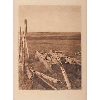 Edward Curtis (American , 1868-1952), Modern Blackfoot Burial