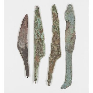 Old Copper Culture Knives, From the Collection of Roger "Buzzy" Mussatti, Michigan