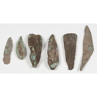 Old Copper Culture Knapping Tools, From the Collection of Roger "Buzzy" Mussatti, Michigan