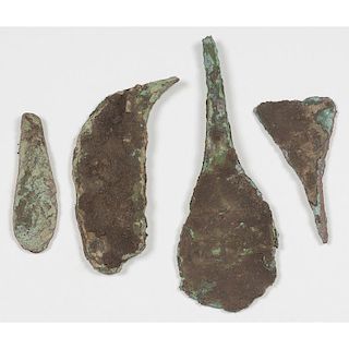 Old Copper Culture Flint Knapping Tools, From the Collection of Roger "Buzzy" Mussatti, Michigan