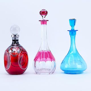 Grouping of Three (3) Vintage Decanters