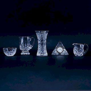Grouping of Five (5) Waterford Crystal Tableware