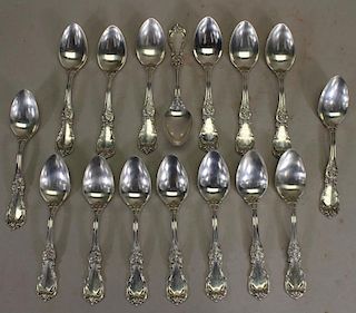 (16) Reed and Barton Sterling Silver Spoons