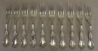(10) Reed & Barton Sterling Silver Dinner Forks