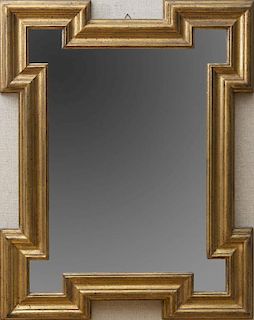 GILTWOOD MIRROR WITH SHAPED FRAME, IN THE FLEMISH BAROQUE STYLE