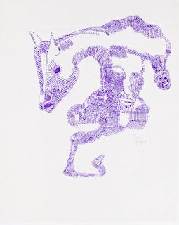 SANTOS ZINGALE (1908-1999): UNTITLED (HORSE AND HEAD)
