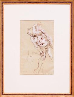 JACK LEVINE (1915-2010): STUDY FOR CAIN AND ABEL