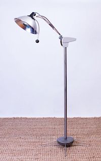 WILMOT CASTLE STEEL INDUSTRIAL FLOOR LAMP