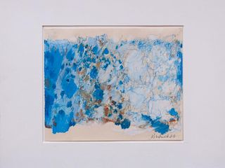 WILLIAM KIENBUSCH (1914-1980): BLUE GREEN SEA GRASS 2
