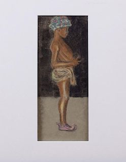 ATTRIBUTED TO CLARY WEBB PEOPLES (1915-1991): BLACK BOY IN TURBAN