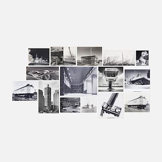 Bertrand Goldberg, collection of fifteen photographs of early architectural projects