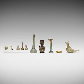 Ancient Roman, collection of ten vessels