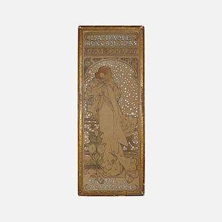 Alphonse Mucha, La Dame aux Camelias poster from Maxim's, Chicago