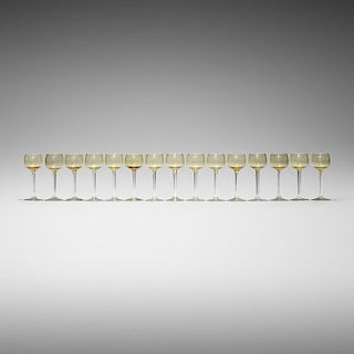 Maxim's de Paris, Rhine wine glasses, set of fifteen