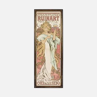 Alphonse Mucha, Champagne Ruinart poster from Maxim's, Chicago
