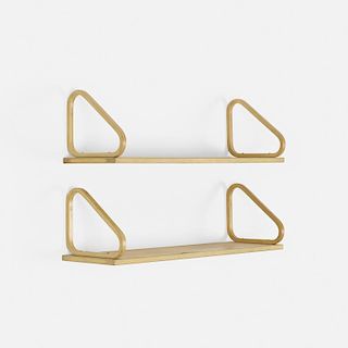 Alvar Aalto, wall-mounted shelves, set of two