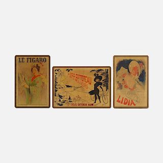 Art Nouveau, collection of three posters