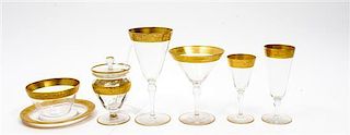 A Collection of Glass Stemware Height of tallest 7 inches.