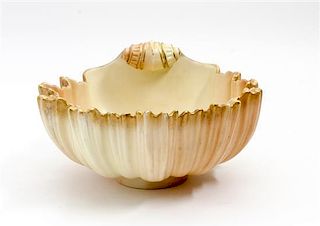 * A Royal Worcester Porcelain Bowl Width 8 3/4 inches.