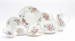 * A Royal Doulton Porcelain Dinnerware Service Diameter of dinner plates 10 3/4 inches.