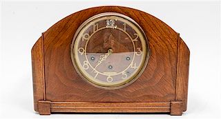 A Seth Thomas Mantel Clock Height 9 1/4 x width 13 inches.